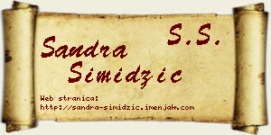 Sandra Simidžić vizit kartica